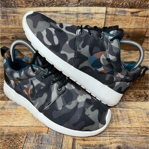 NIKE Roshe One Camo Black/Grey 599432-040 Running Shoes Women's US Size 6.5 RARE